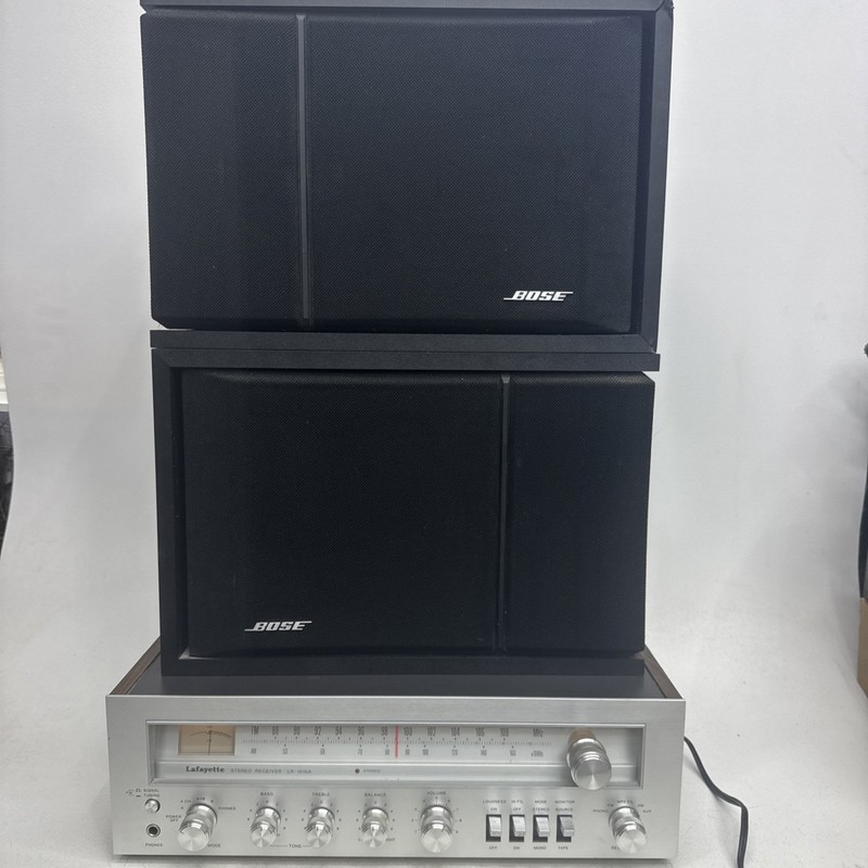 VTG BUNDLE Lafayette LR-1515A Receiver W/ Bose 201 Series III Speakers Tested