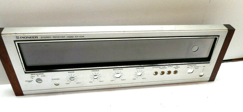 PIONEER SX-434 STEREO RECEIVER - FACEPLATE - PARTING OUT gallery