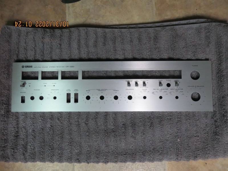 YAMAHA CR 1020 NATURAL SOUND RECEIVER FACE PLATE gallery
