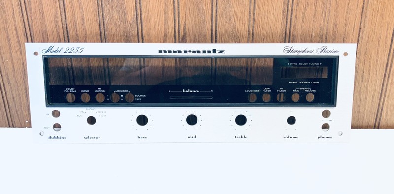 Marantz 2235 Original Faceplate w/ insert bezel/dial window in good condition gallery
