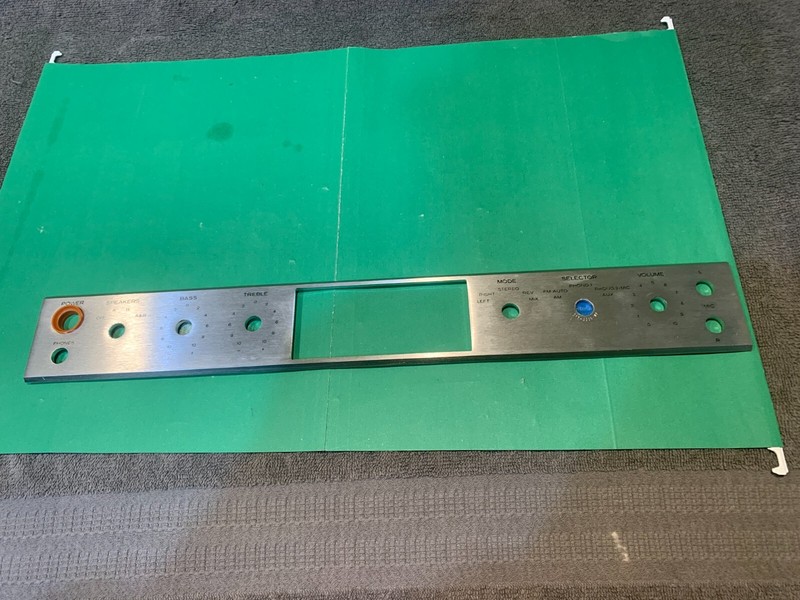 Kenwood KR-4140 Stereo Receiver Parting Out Faceplate