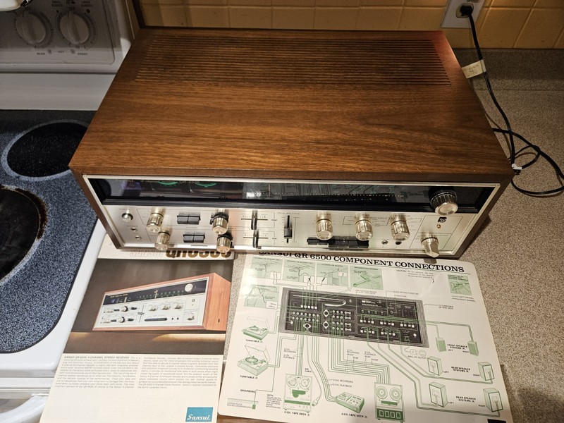 🔥 Sansui QR 6500- 4/2 channel quad stereo. NEAR MINT CONDITION!! LOCAL PICK-UP gallery