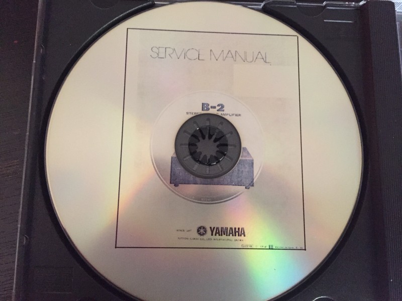 YAMAHA B2 SEVICE MANUAL ON CD ADOBE READER