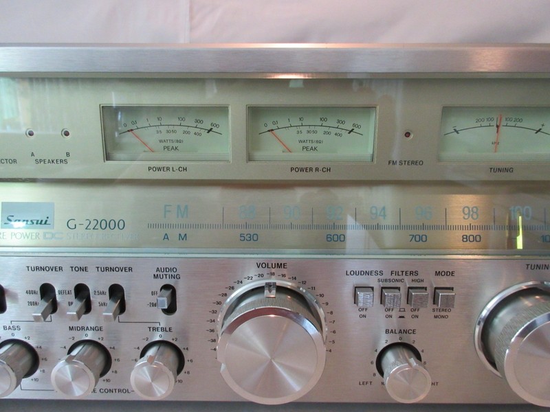 Sansui G-22000 Receiver + Two Floor Speakers - One Owner - Fully Functional gallery