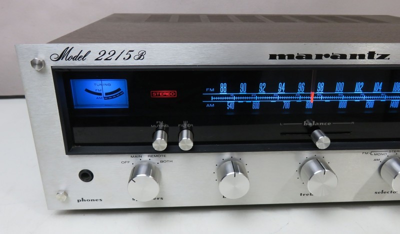MARANTZ 2215B STEREO RECEIVER FULLY RECAPPED PRO SERVICED + LED's gallery