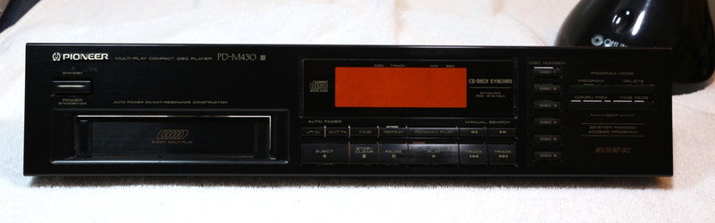 PIONEER PD-M430 FACEPLATE, VERY GOOD, PARTS/REPAIR
