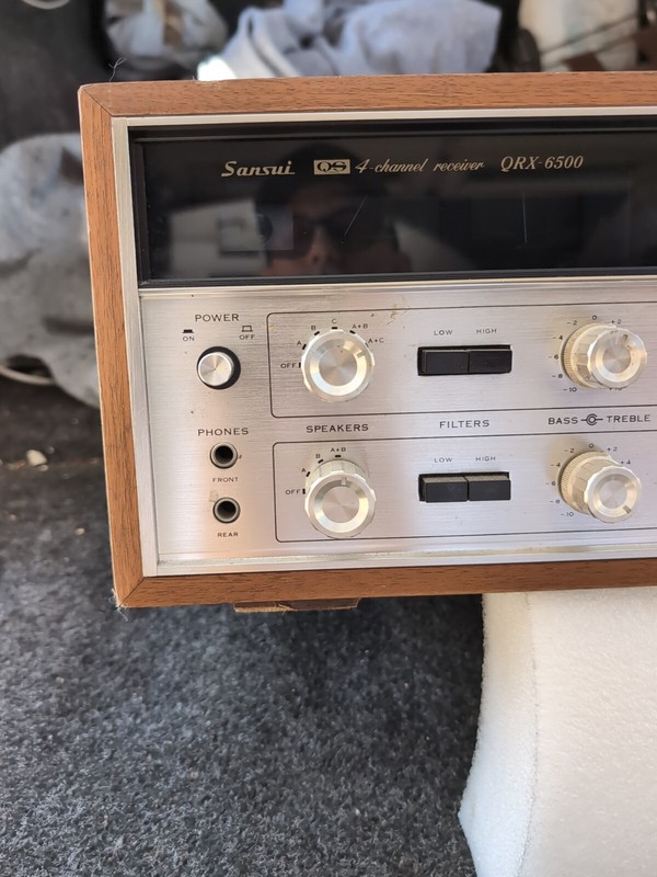 sansui receiver Vintage QRX 6500 For Parts Or Repair Please Read. gallery