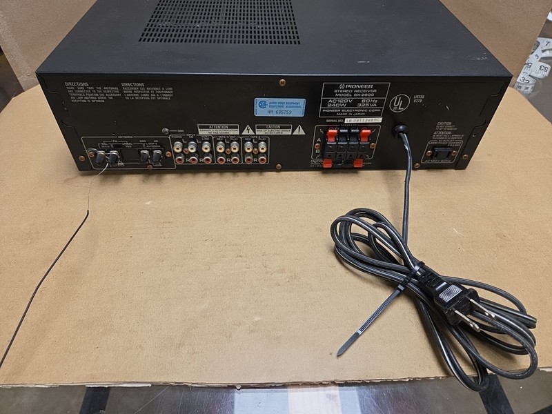 Pioneer SX-2800 Stereo Receiver Graphic Equalizer *PLEASE SEE PICS gallery