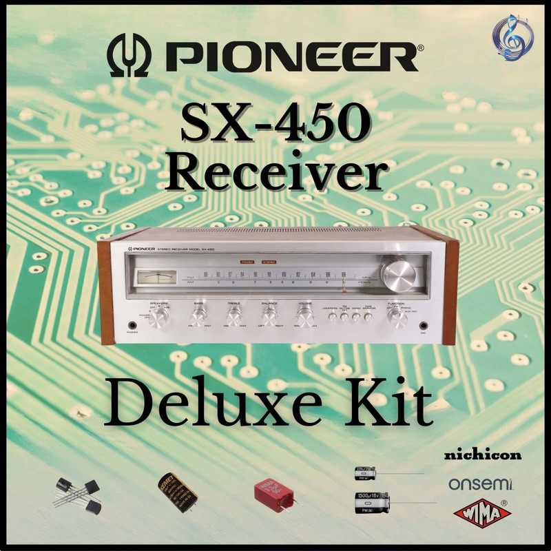 Pioneer SX-450 Receiver Deluxe Upgrade Kit Genuine Parts Restoration
