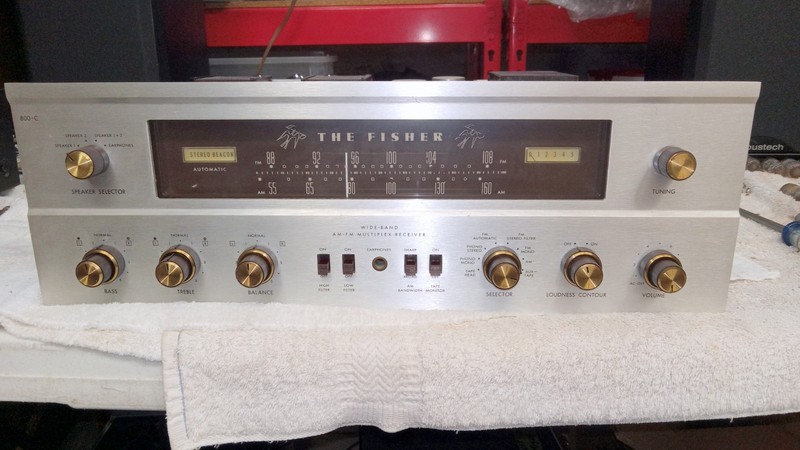 Fisher 800C AM FM Tube Receiver Works Great