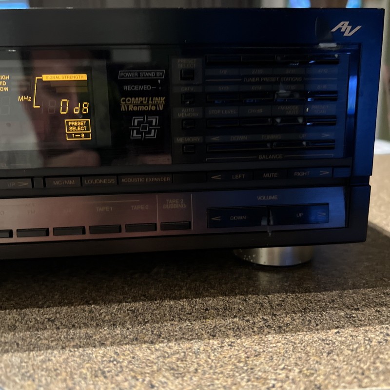JVC RX-950v FM/AM Computer Controlled Receiver W/ Remote 120 WPC Stereo MC/MM