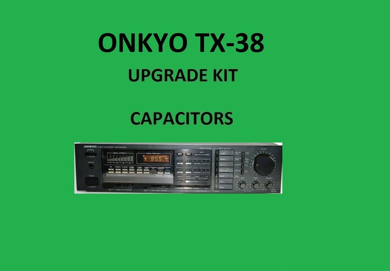Stereo Receiver ONKYO TX-38 Repair KIT - all capacitors
