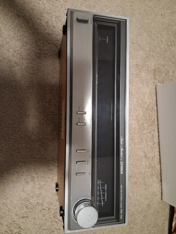 Vintage Fisher Studio Standard Stereo FM & AM Radio Tuner FM-120 120VAC 16w 60Hz