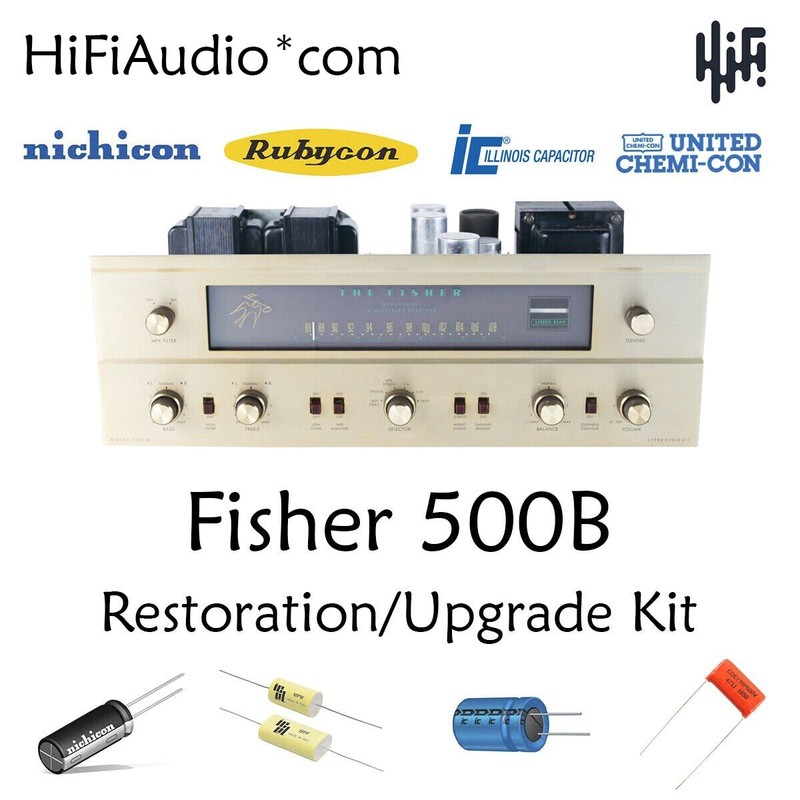 Fisher 500B receiver restoration recap repair service rebuild kit fix capacitor