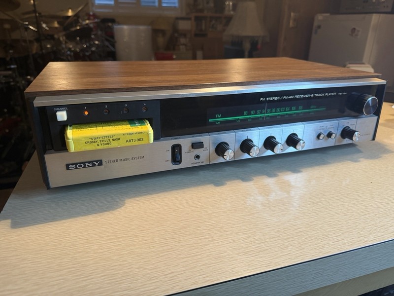 VINTAGE SONY HST-118A AM-FM 8-TRACK STEREO RECEIVER VERY RARE FRESH SERVICE🔥🎶 gallery