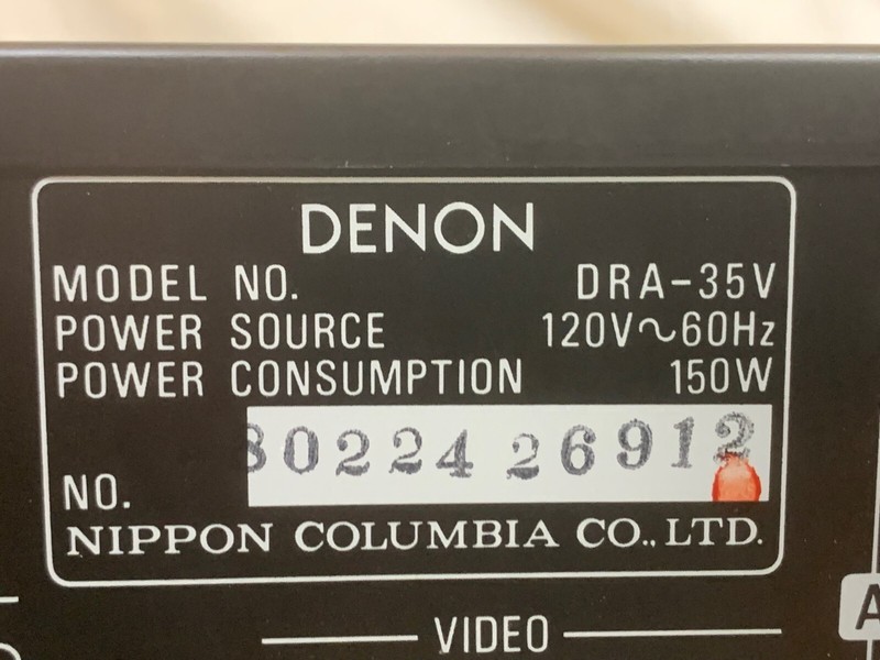 Denon Precision audio component A/V Receiver Model DRA-35V gallery