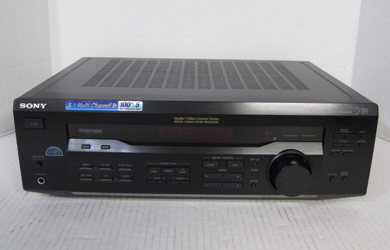 SONY STR-DE345 RECEIVER – Remote Control, Owner’s Manual, AM Loop Antenna Bundle