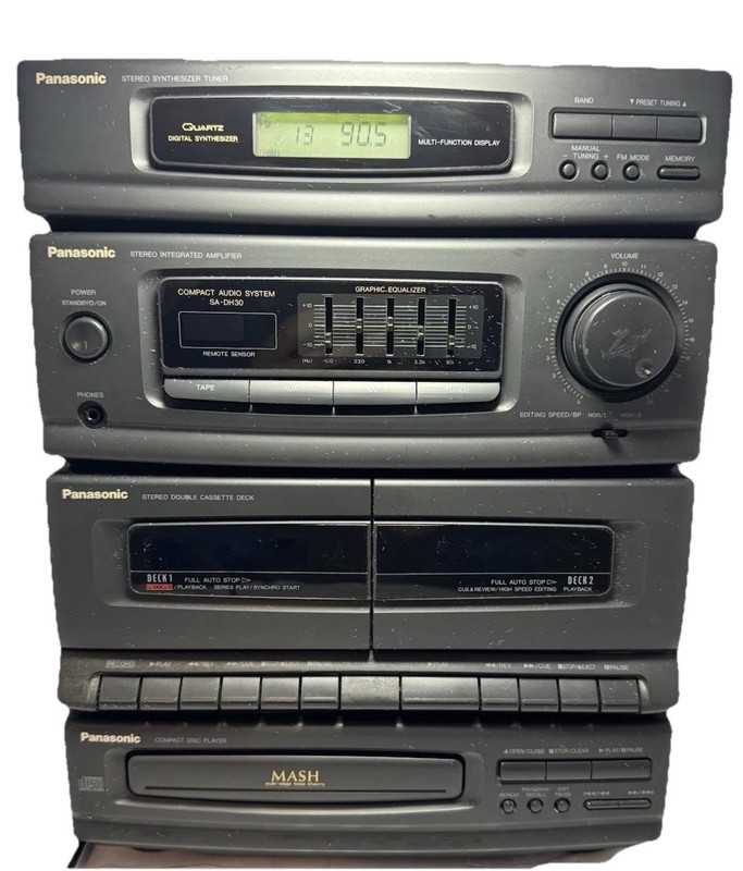 Panasonic SA-DH30 Stereo System CD Cassette Radio EQ Fully Tested
