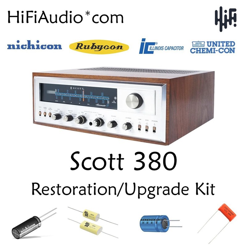 Scott 380 receiver tuner restoration repair service rebuild kit fix capacitor
