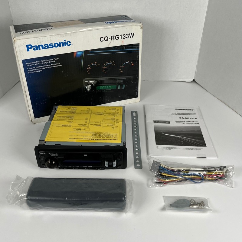 Panasonic CQ-RG133W Car Cassette Player Receiver CD Changer Control New Open Box