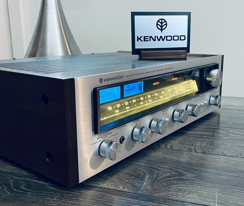 Kenwood KR5030 RECIEVER w/wood panels - Serviced/Working. New LEDs/Lamps. 60WPC gallery