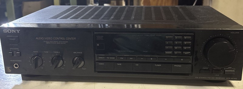 Vintage Sony STR-AV320 Stereo Receiver Works! Clean!