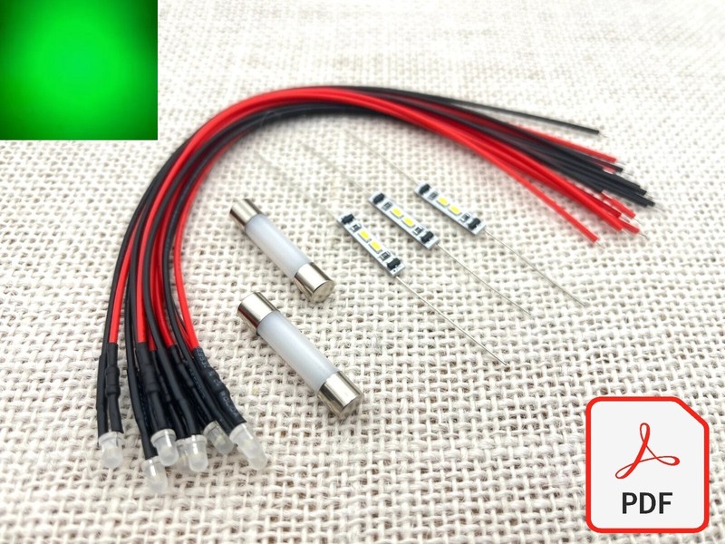 Onkyo TX-2000 Receiver LED lamps bulb lights upgrade kit GREEN INSTRUCTIONS