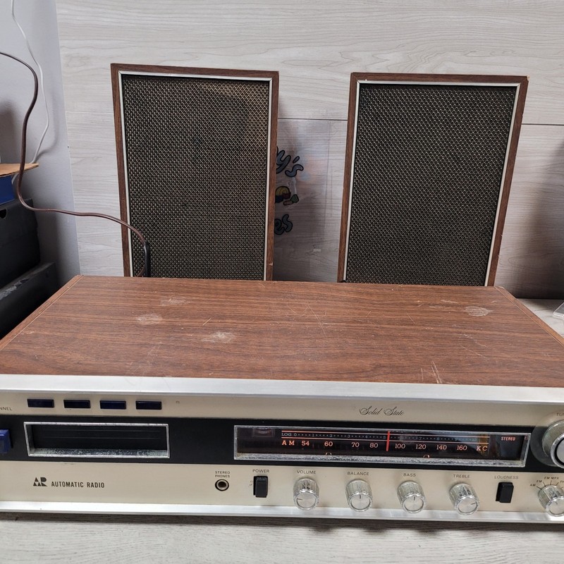Automatic Radio HMX-4000 AM/FM 8 Track Stereo Receiver TESTED WORKING See Video
