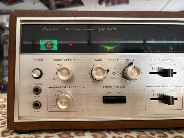 Vintage Sansui QR-4500 4-Channel Receiver Japan Parts/repair, Comes On gallery