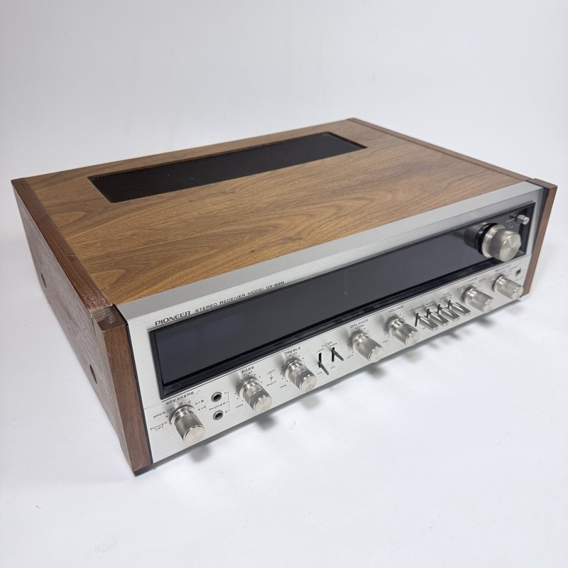 STELLAR PIONEER SX-828 STEREO RECEIVER w/ ORIGINAL CORDS, MANUAL, ANTENNA gallery