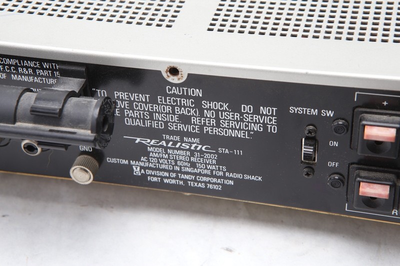 Realistic STA-111 Digital Synthesized System Stereo Receiver 312002A FORPARTS SH gallery