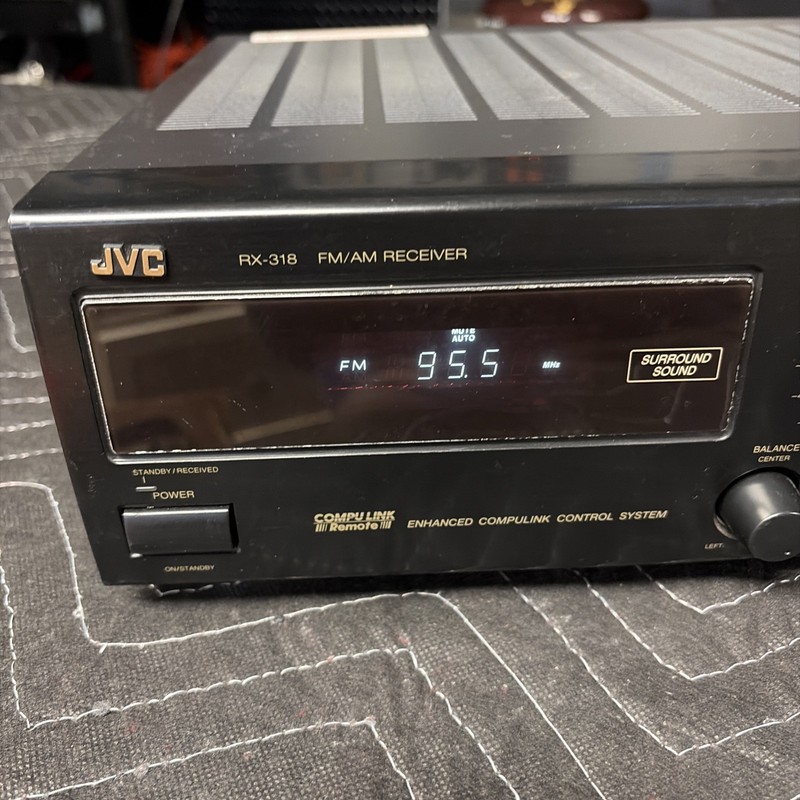 JVC RX-318BK - Vintage 2 Channel Stereo Audio Receiver - 110 Watts Per Channel gallery