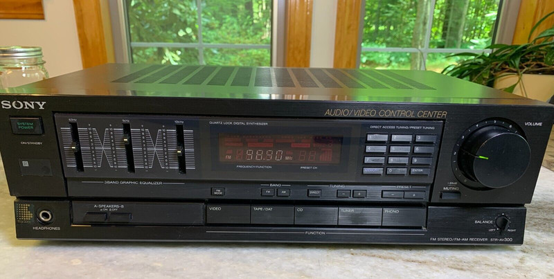 Vintage 1980s 80s 1990s 90s STR-AV300 Stereo Reciever Receiver PHONO EQUALIZER !