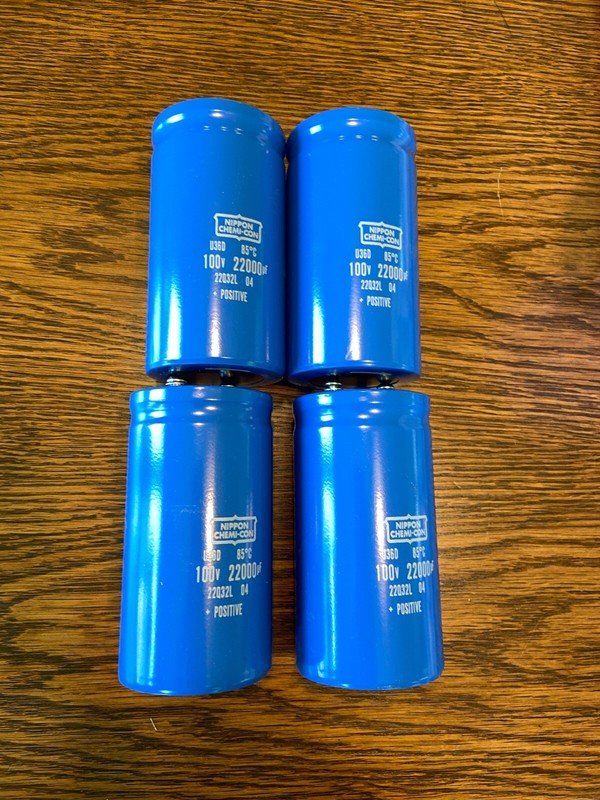 4 New 22000 uf 100v Chemi-Con Capacitors Sansui G-22000 Main Filter EXACT FIT