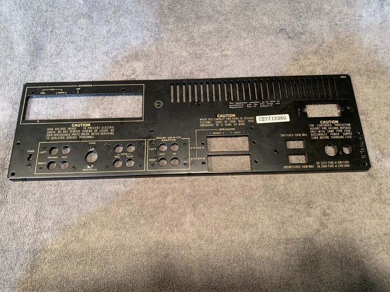 Sansui 6060 Stereo Receiver Parting Out Rear Panel