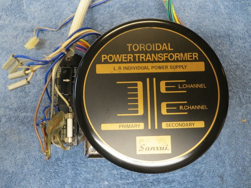 SANSUI G 9000 OR 901 STEREO RECEIVER POWER TRANSFORMER W/120 240 VOLTAGE SELCTOR