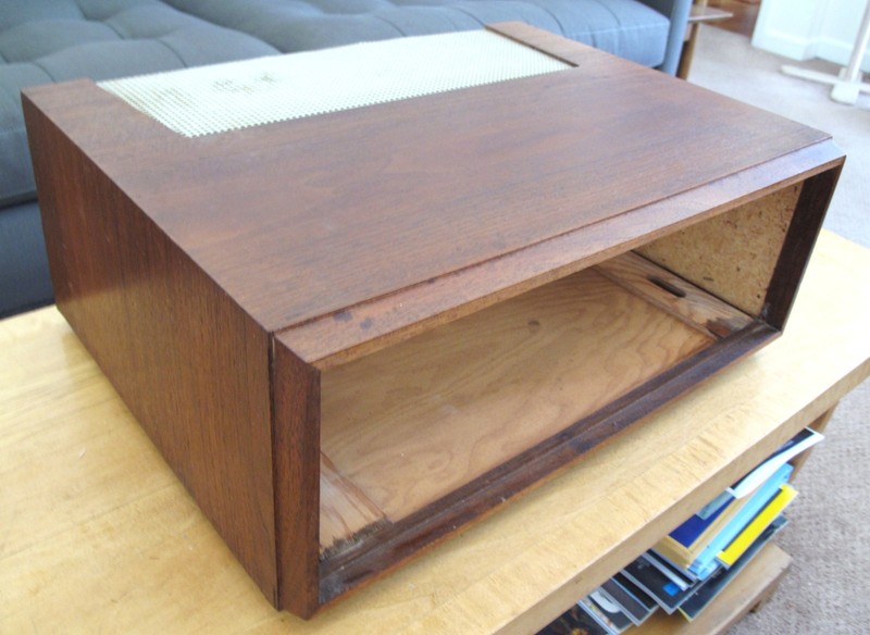 FISHER 500 oiled-walnut WOOD CASE CABINET gallery