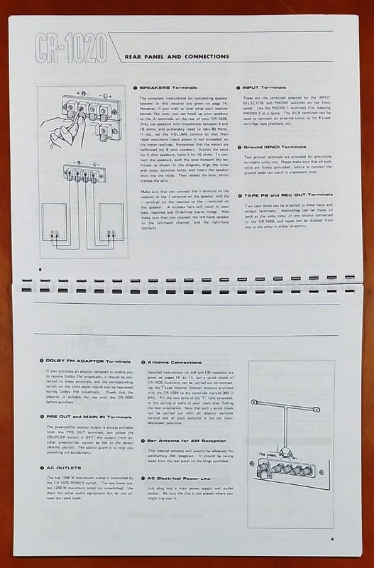 Yamaha CR-1020 Stereo Receiver Owners Manual gallery