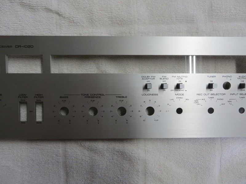 YAMAHA CR1020 NATURAL SOUND RECEIVER FRONT FACE PLATE gallery