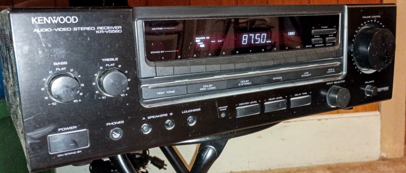 Vintage Kenwood KR-V5560 Stereo Receiver Tested Working Phono Input