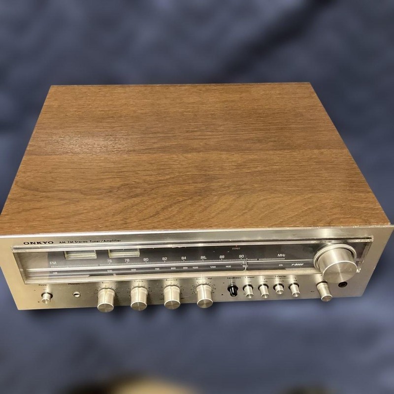 Onkyo Y-8000 AM/FM Stereo Receiver Amplifier Showa Retro Vintage Silver Face gallery