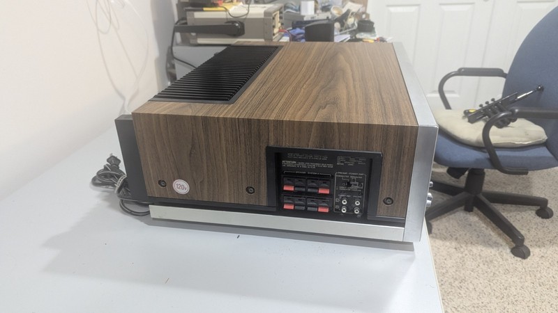 Sansui G-9000DB Vintage Stereo Receiver Silver Face Wood Case gallery