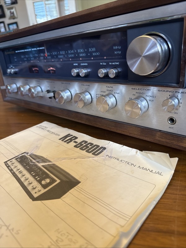 Beautiful Kenwood KR-6600 Receiver Wood Case gallery