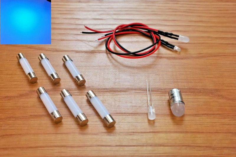 REALISTIC STA-52 STA-52B replacement led lamps bulbs lights upgrade kit BLUE