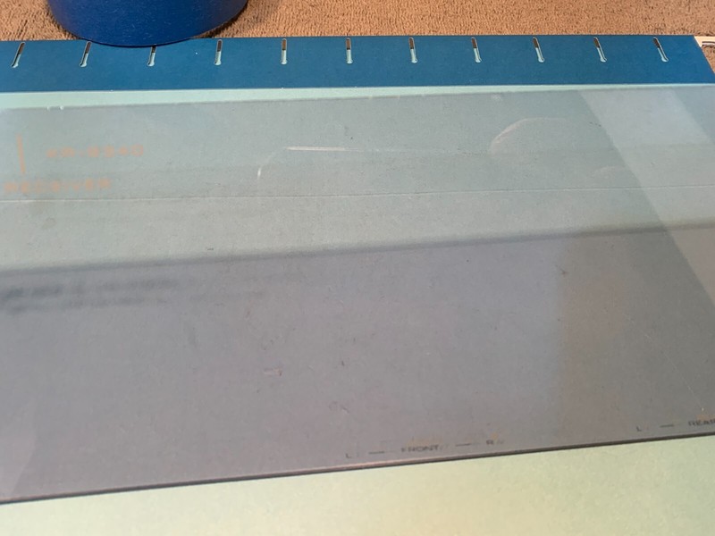 Kenwood KR-9340 Quad Receiver Parting Out Faceplate Plastic Insert gallery