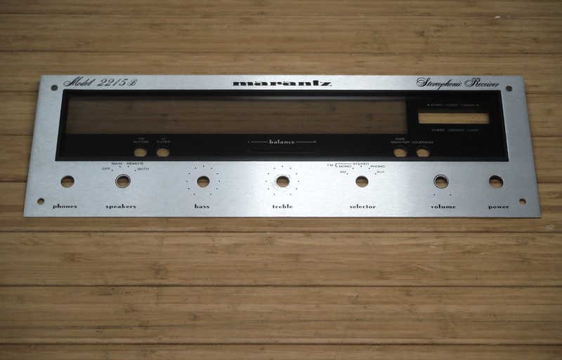 Beautiful Marantz 2215B Original Stereo Receiver Faceplate Bezel Dial Window Exc