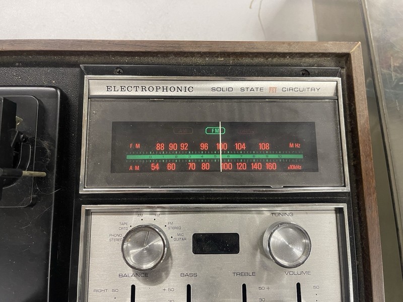 Vintage Electrophonic Solid State Stereo With Record Player And Tape Cartridge gallery