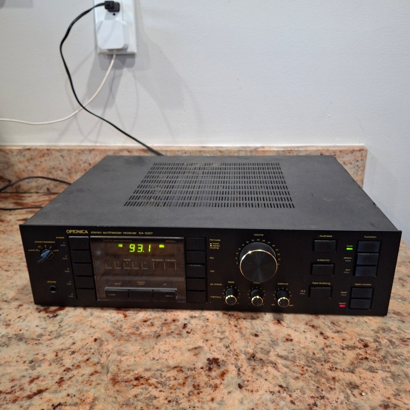 Optonica SA-5207 Stereo Synthesizer Receiver Sharp Vintage Audio AM FM Tuner
