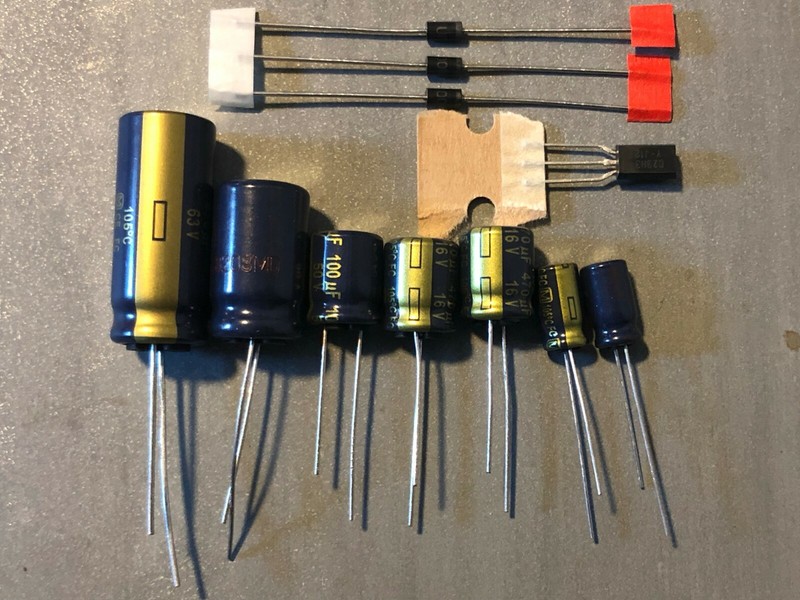 Marantz 2220 Power Supply Capacitor Upgrade Set High-Quality Receiver Recap Kit