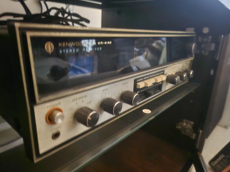 Kenwood KR4140 Stereo Receiver and Turntable Vintage Home Audio Set MPN KR4140